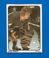 1974-75 LIPTON SOUP  #24 RENE ROBERT SABRES NHL HAND CUT CARD NHL