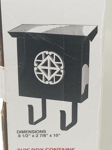 Solar Group Black Residential Vertical Style Mailbox  New In Box with Key - Picture 1 of 12