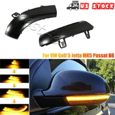 Dynamic Mirror LED Turn Signal Light Indicator For VW Golf 5 Jetta MK5 Passat B6