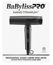BaBylissPRO Nano Titanium Matte Black Light Ionic High-Speed Dryer | BNTC9200MB