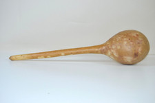 Vintage Large Natural Dried Gourd - Long Neck Handle Shakers Maracas 25.3 inches