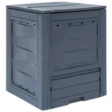 Garden Composter Gray 23.6"x23.6"x28.7" 68.7 gal vidaXL