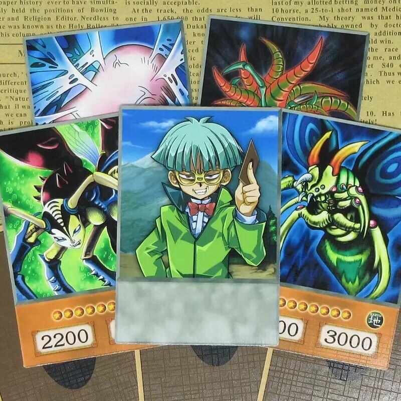 Yugioh Anime Card Set- Weevil & Rex (Great Moth, Serpent Night Dragon,  Insect.. | eBay