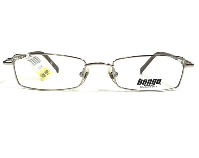 Bongo B WYOMIE Si Brille Rahmen Braune Silber Rechteckig Full Rim 47-18-135