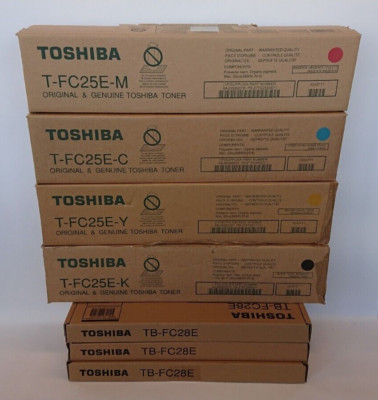 Toshiba T-FC25E-K T-FC25E-C T-FC25E-M T-FC25E-Y Toner CMYK for e-Studio 2040C NEW