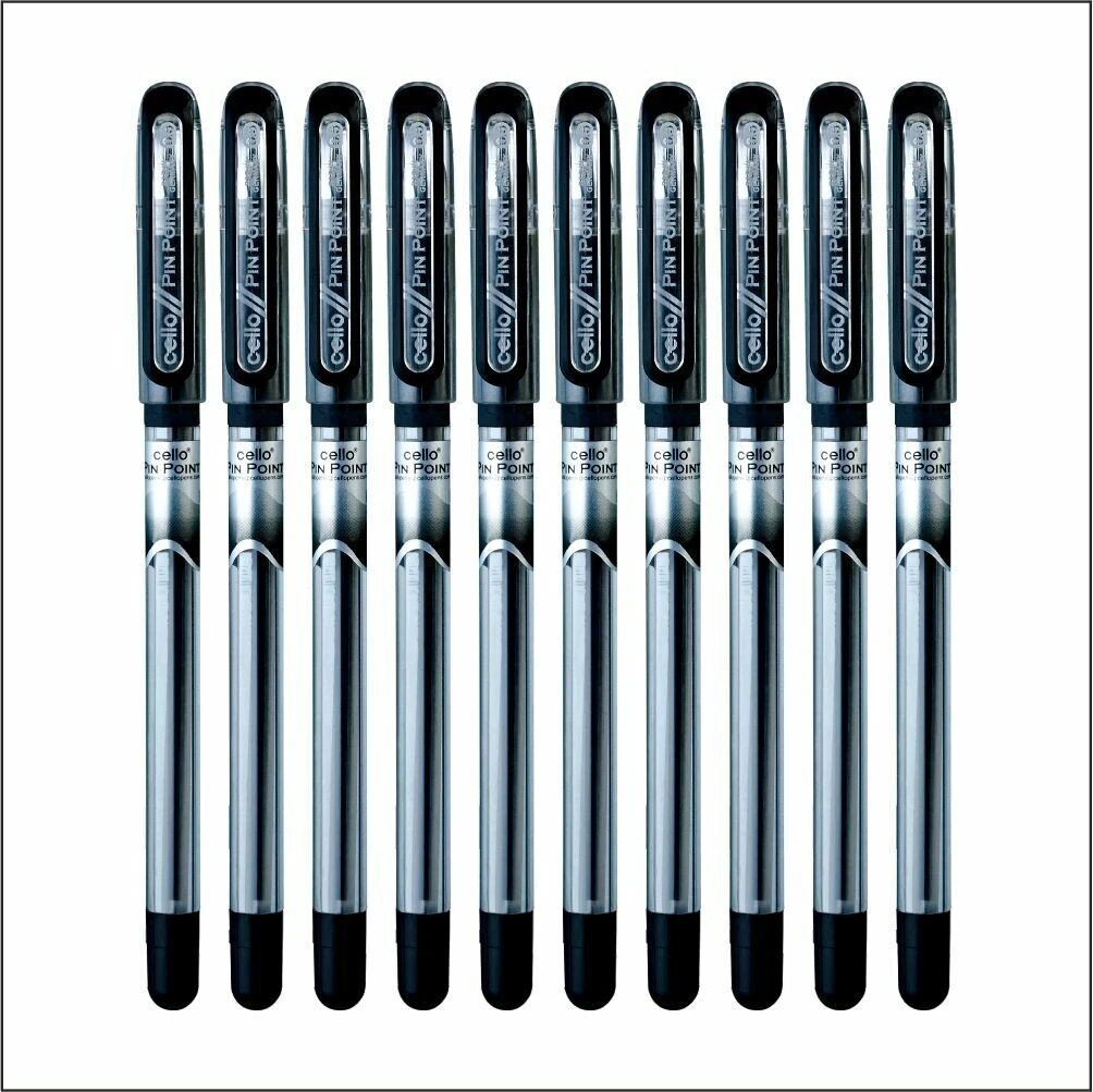 10x Cello PINPOINT Ball Pen | BLACK | 0.5mm | Smooth Writing | Free  Shipping | eBay