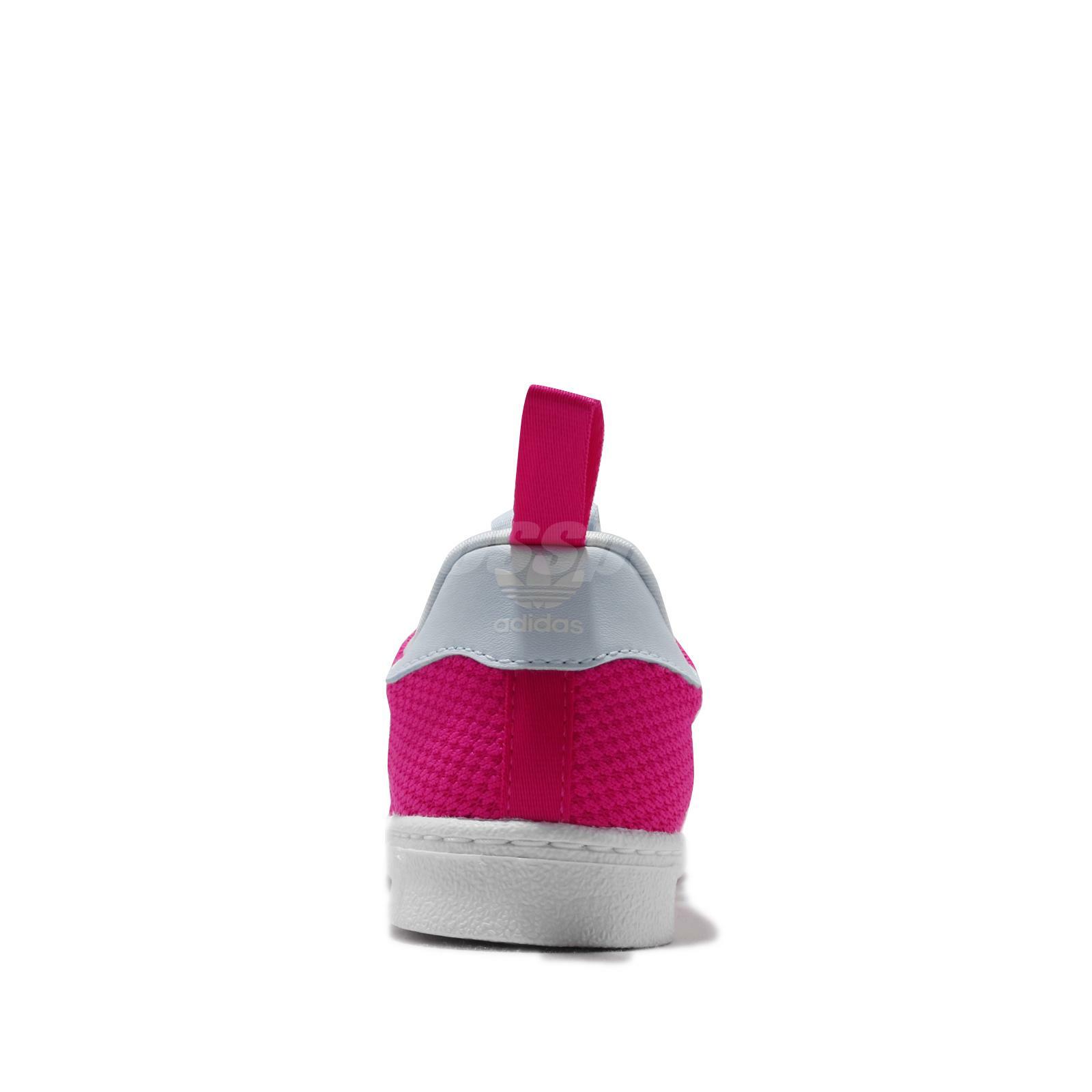 adidas Originals Superstar 360 I Shock Pink Blue White TD Toddler Infant  FV3377 | eBay