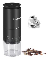 Portable Electric 420 Stainless Steel Burr Coffee Grinder, Rechargeable Small Be