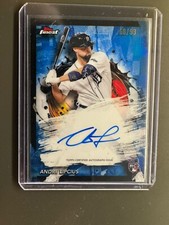 Andre Lipcius 2024 Topps Finest BLUE REFRACTOR Rookie RC AUTO /99 #FA-AL Tigers