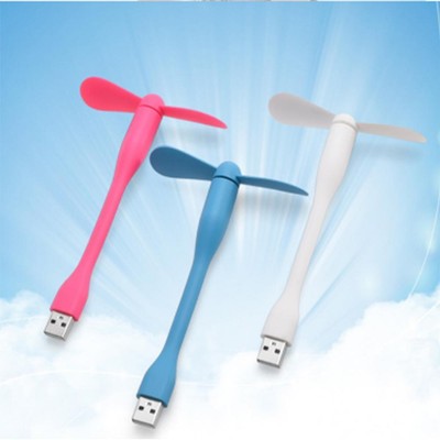 1PCS Portable Mini USB 2.0 Fan Flexible Summer Gadget Power For Tablet Bank O4G7
