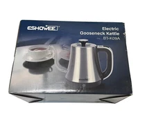 Eshowee BT-K09A 1.0L Gooseneck Electric Kettle Stainless Steel 1000W - Open Box