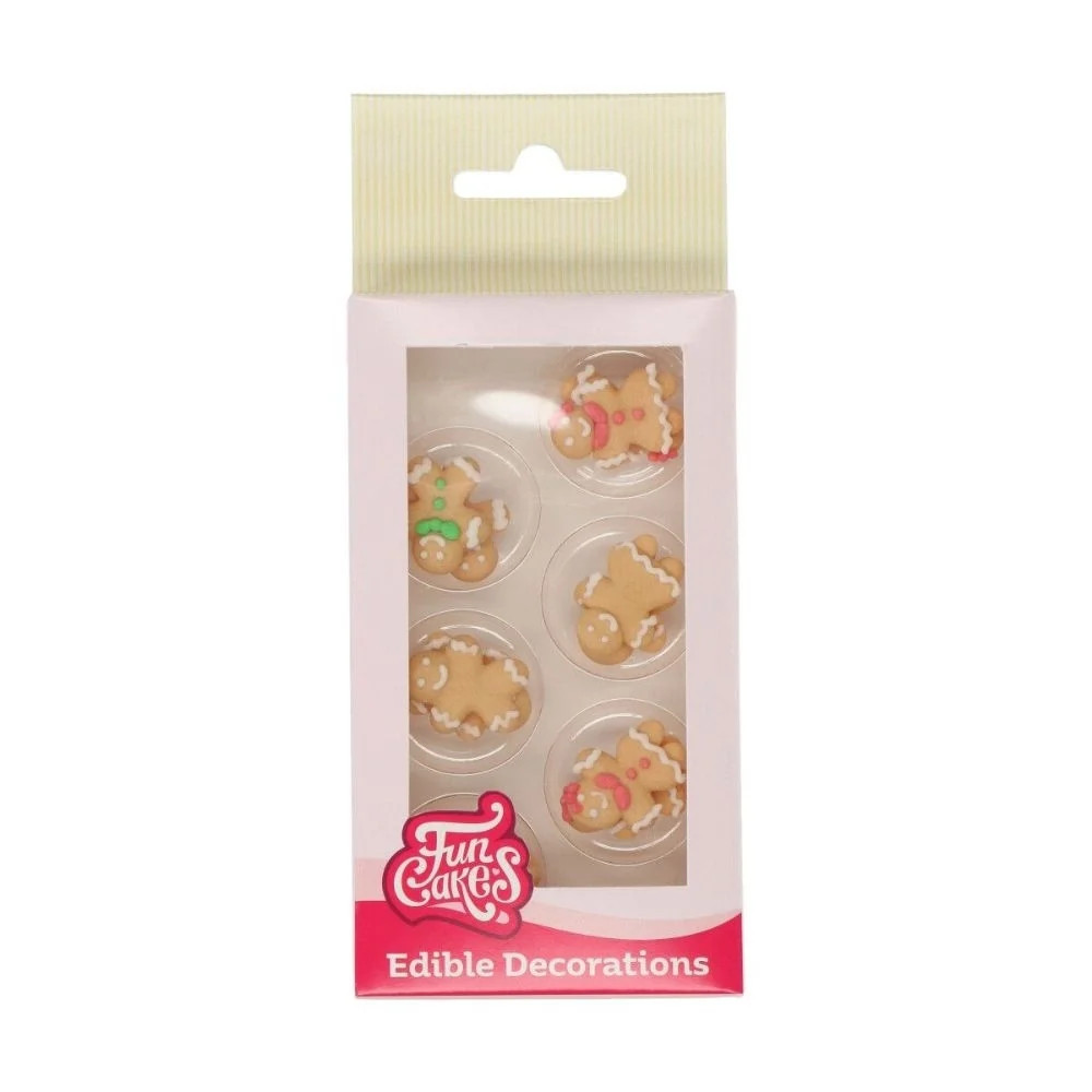 Gingerbread Sugar Decorations Set Of 12