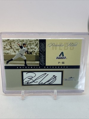 2004 Fleer Showcase Sweet Sigs #BW Brandon Webb Auto Serial # d /1000