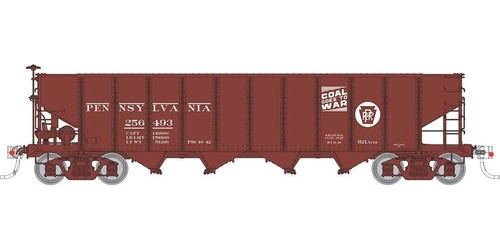 Escala Rapido HO ~ PRR H21A 4 bahías tolva ~ Pennsylvania ~ carbón ~ #256822 ~178004A | Zustand: New