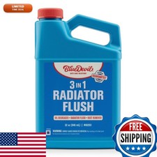 BlueDevil Radiator Flush 32 Oz Deep Cleaning Coolant System Flush Removes Rust