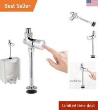 Zinc Alloy Urinal Flush Valve with Manual Delay & Chrome Finish | Water Saving