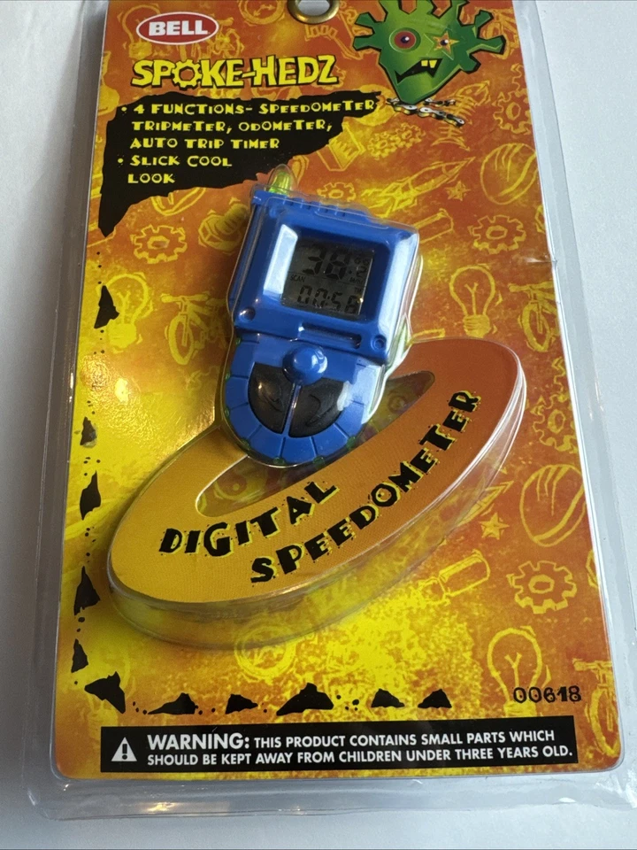 Vintage 1999 Bell Spoke-Hedz Digital Bicycle Bike Speedometer For Wheels 20”-27” - Image 4 of 4