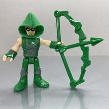 Figura Imaginext DC Super Friends FLECHA VERDE con arco de la Serie 5 ¡Completa!