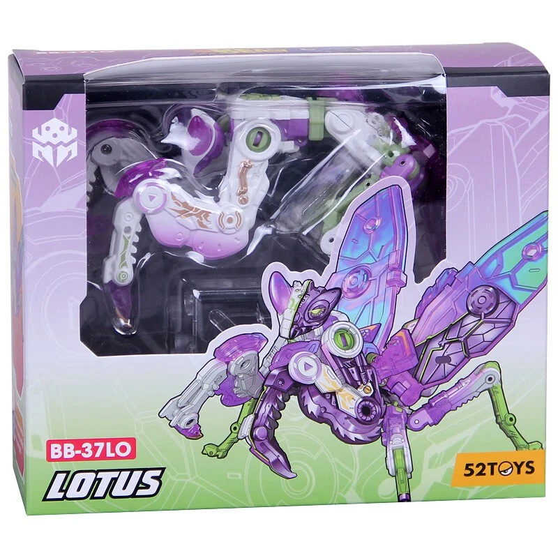 52TOYS BEASTBOX BB-37LO LOTUS Pink Mantis Mini Transformable Model Action Figure - Image 2 of 3