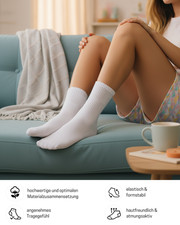 Premium Tennissocken Sportsocken Herren Damen Socken Baumwolle 6 | 12 | 24 Paar
