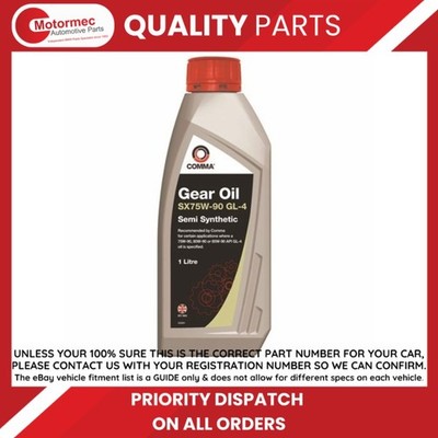 Comma SXGL41L SX75W-90 High Performance Gear Oil - 1 Litre