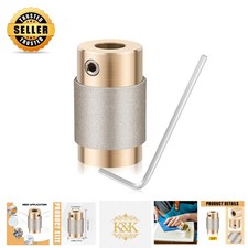 Chromed 3/4 Inch Diamond Grinding Bit - Optimal for Stained Glass Projects