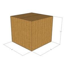 150 12x12x11 Kraft Brown Corrugated Shipping Boxes 32 ECT Single-Wall New