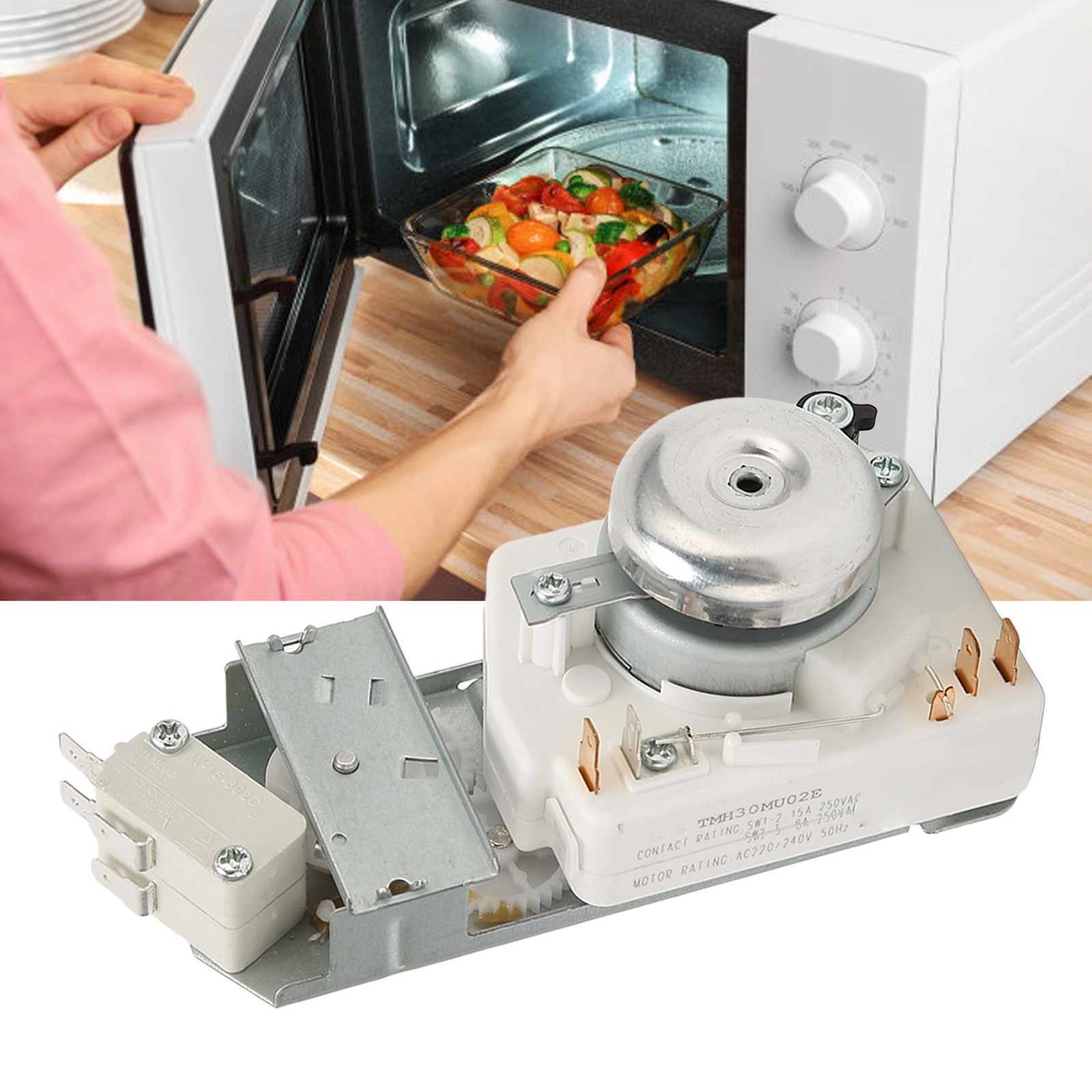 Microwave Oven Timer Stainless Steel Lightweight Time Controller With AU.