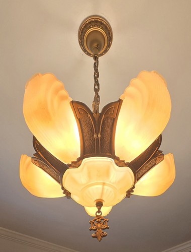 Markel lampadario paralume scorrevole lampadario antico vintage - Foto 8 di 12