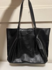Nina Ricci Black Leather Tote Handbag