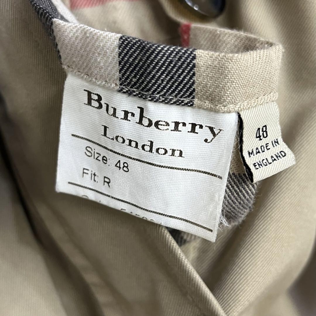 Burberry Balmacaan Coat Outerwear With Check Pattern Beige Size 48 For Men thumbnail 21