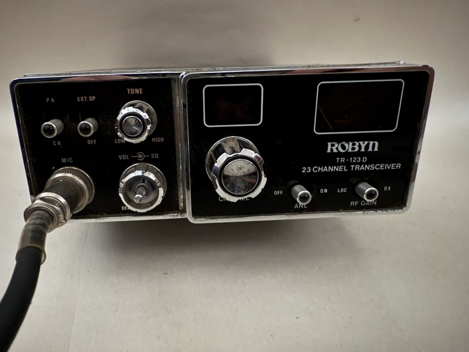 Robin Cb Vintage Robyn CB RADIO Model TR-123D 23 Channel Mobile Transceiver 5 ...