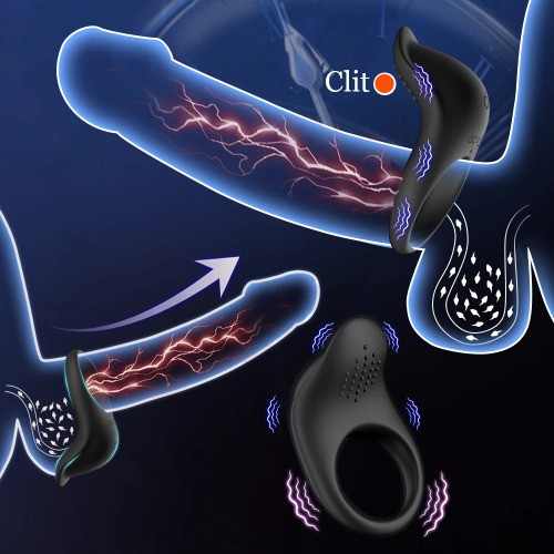 APP-Control-Vibrierender-Penis-Ring-Cock-Ring-Ejakulation-Klitoris-Stimulation–