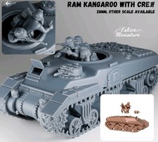 28mm WW2 RAM Kangaroo APC with Crew Resin Model Unpainted Wargaming