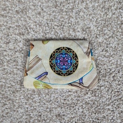 Pocket Wallet Religious/Turquoise Design Card Holder Fabric Coin Purse Handmade