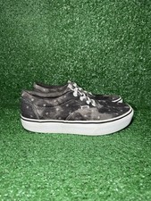 Vans Womens Size 9 Stackform Classic Grey Denim Dotted Shoes Platform Sneakers