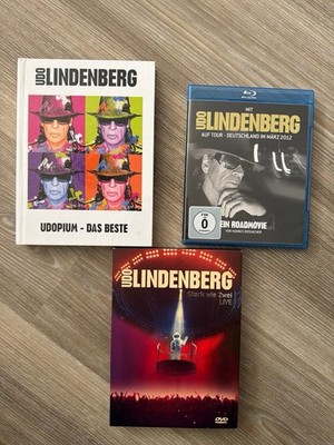  Udo Lindenberg Paket: Udopium Book-CD + Stark wie Zwei LIVE DVD + Tour Blu-ray 