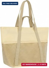 Waterproof Beach Bags for Women - Machine Washable Travel Tote Bag with