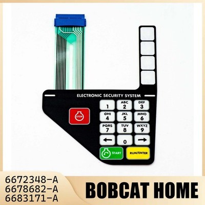 Skid Steer Loader Deluxe Instrument Key Panel 6672348-A,6678682-A,6683171-A