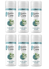6x Gillette Satin Care SENSITIVE Aloe Vera Women's Body Shaving Gel 75ml