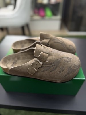Vale Men's Chocolate Suede Clog Shoes Slip On Valley 100% Authentic Size 7