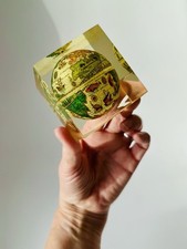 1960’s Retro Collectable Lucite Paperweight containing Ancient World Globe