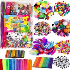 All-in-One Craft Kit for Kids - Bulk Arts Crafts Supplies 1850Pcs