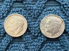 1961-D & 1963-D : Roosevelt Silver Dime Lot of 2 : 90% Silver : Denver Mint