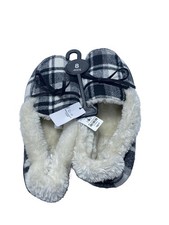 Women's Black  White Slippers - Brand New with Tags, Size 8, Cozy  Stylish 