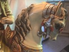 Vintage Pottery Figurine Arabian Man on Horseback Lamp/wShade 52"H &40lbs Pickup — photo 8