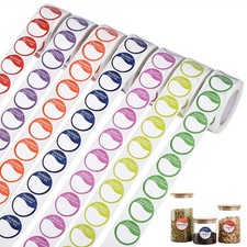 Days of The Week Labels, 3500 Food Label Stickers Circular 2.50 cm, White 
