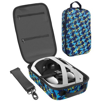 Binsuca Hard Carrying Case for Oculus Quest 3 Accessories, Clear Shock-Resistant