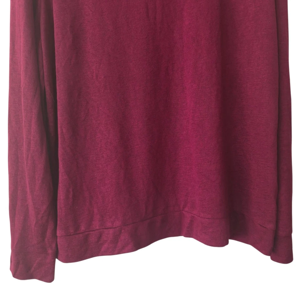Blusa para mujer Victoria's Secret manga larga XL borgoña  Foto 3 de 4