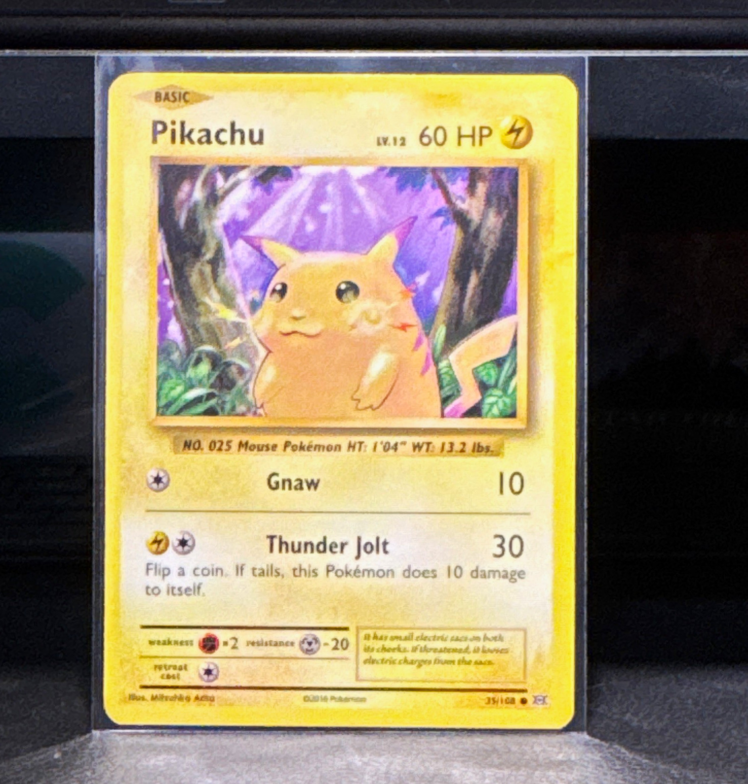 Pokemon Pikachu 35/108 Evolutions Common Regular 60 HP English TCG 2016